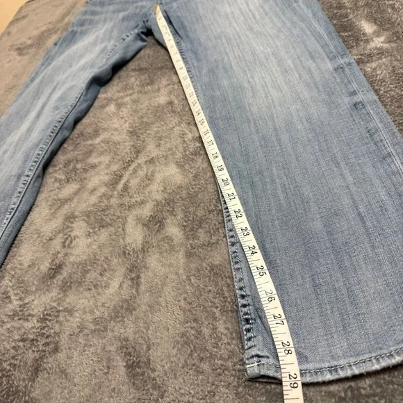 BKE Mens Nolan Straight Leg Light Wash Denim Jeans Size 33S - Picture 6 of 8